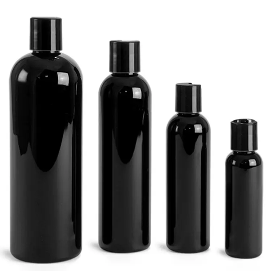 Shampoo Oil Black Bottle with PRS Cap Durable Design