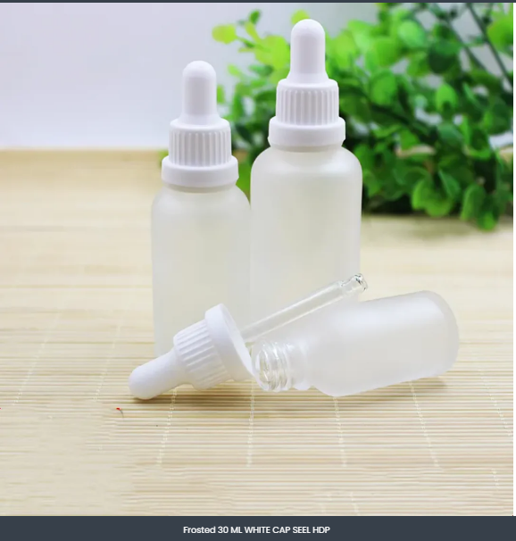 Frosted 30 ML WHITE CAP SEEL HDP MOQ 100