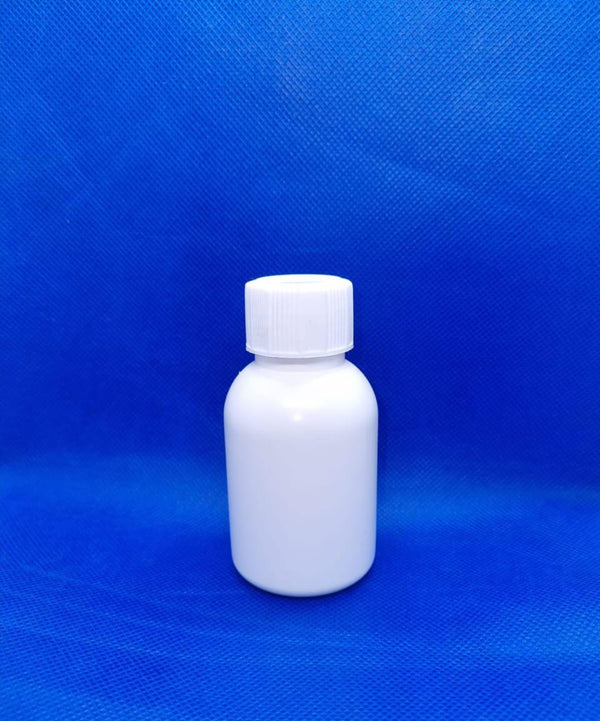 60 ML HDPE DRY SUSPENSION BOTTLE PLAIN CAP ( MOQ 100 )
